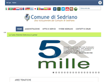 Tablet Screenshot of comune.sedriano.mi.it